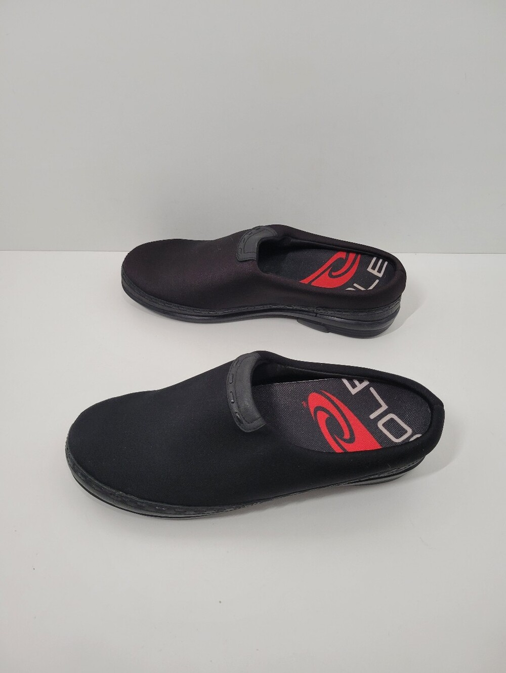 Aetrex Black Stretch Slip On Arch Support Comfort Clog Mule Shoe Women Size 10W